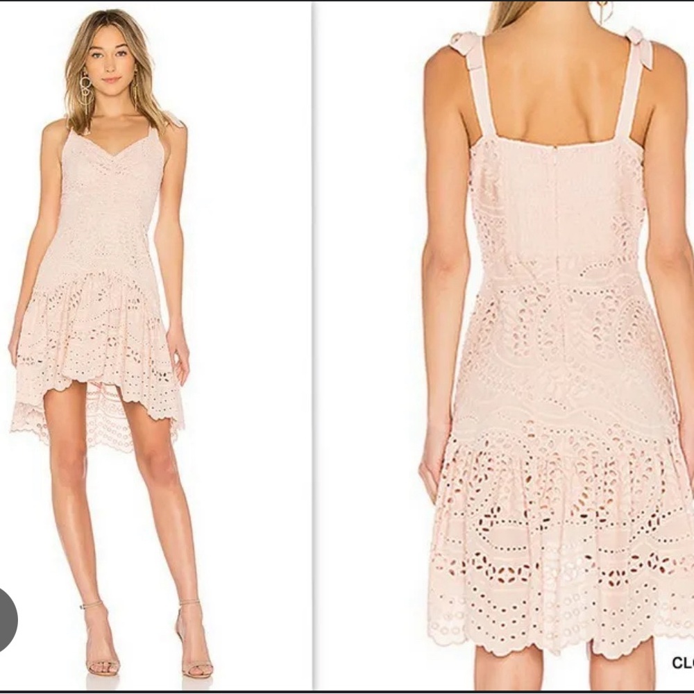 Parker Pink Eyelet Dress